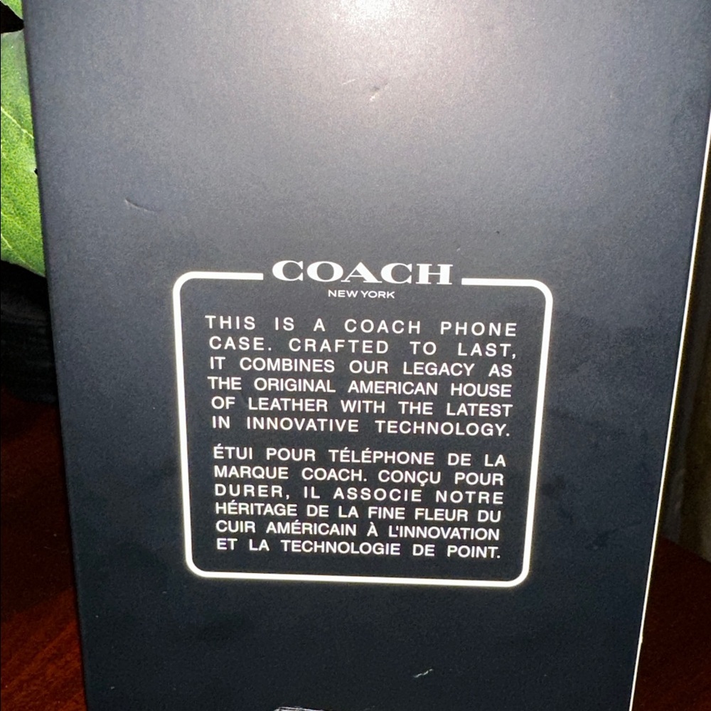 NWT Coach Signature iPhone 16 Pro Max MagSafe protective case - Picture 2 of 4